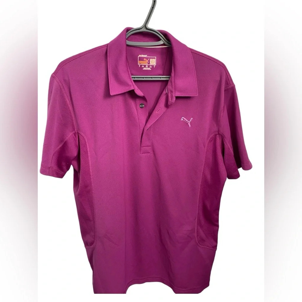 Puma men’s essentials golf purple shirt size large